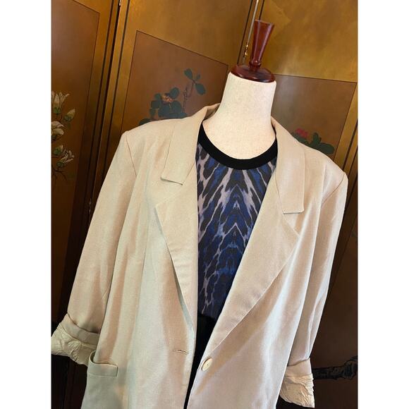 Vintage t-shirt with leopard print in blue merino wool, Y2K style, size M - Picture 4 of 5